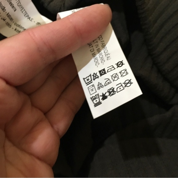 Zara ribbed Maxi skirt Knit Womens Small Dark grey High Rise New 2298/626 - Picture 8 of 8